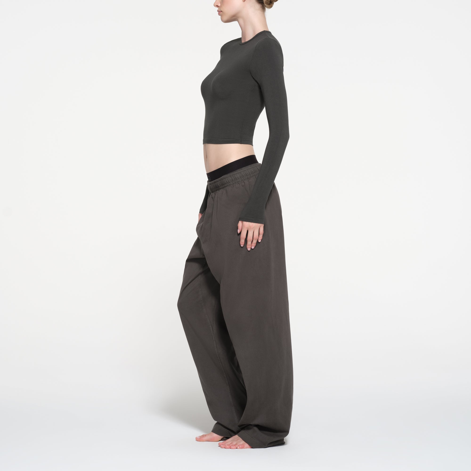CROPPED LONG SLEEVE T-SHIRT - Image 2