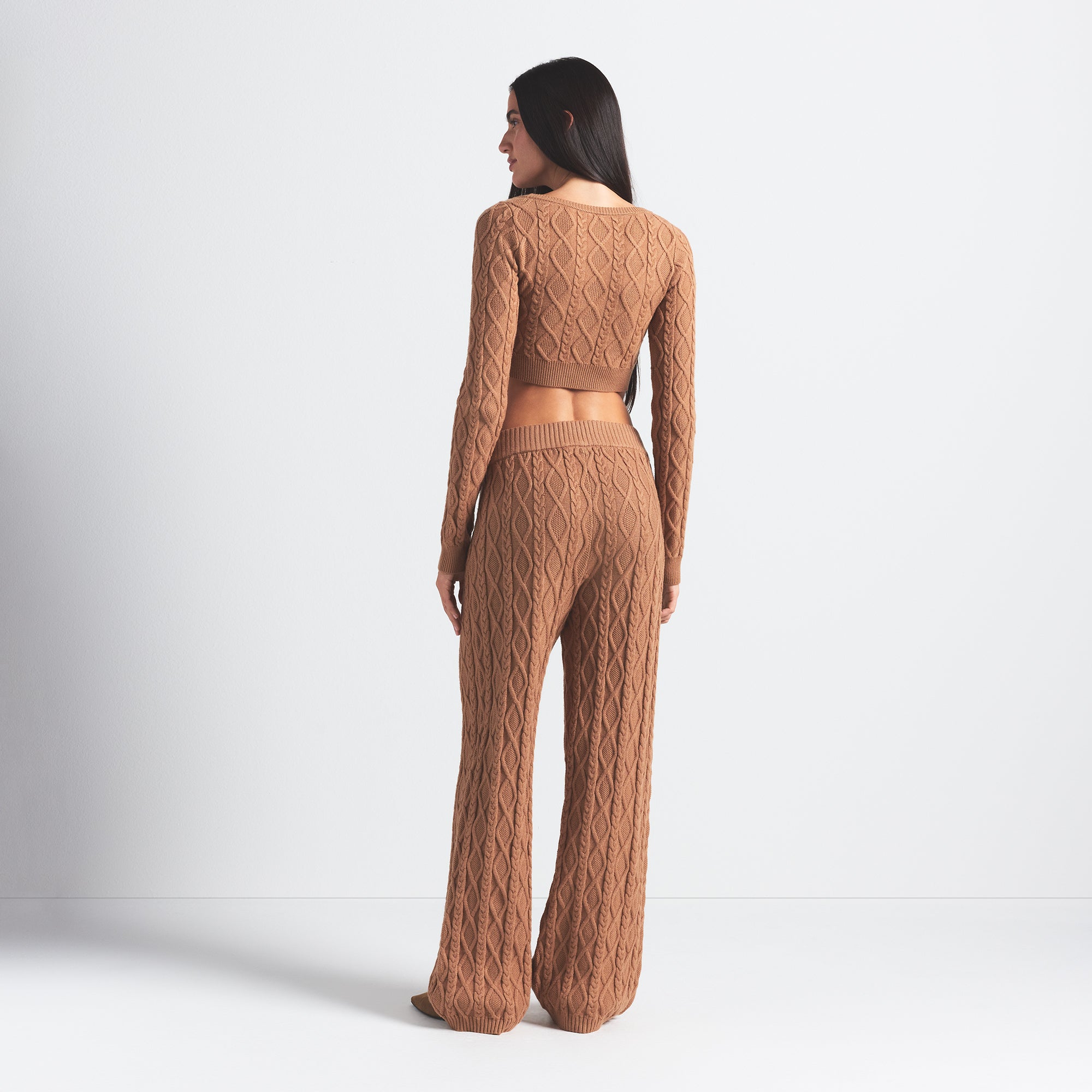 CABLE KNIT STRAIGHT LEG PANT - Image 3