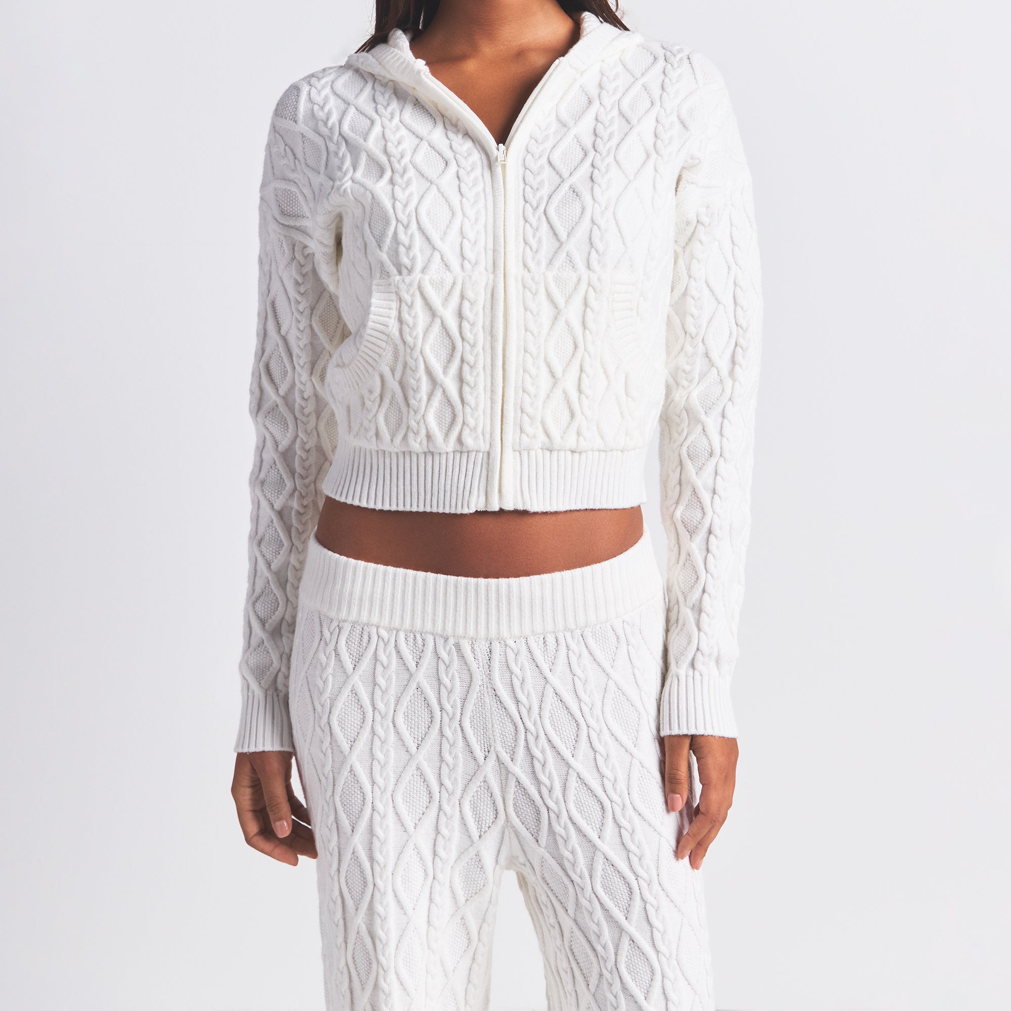 CABLE KNIT STRAIGHT LEG PANT - Image 2