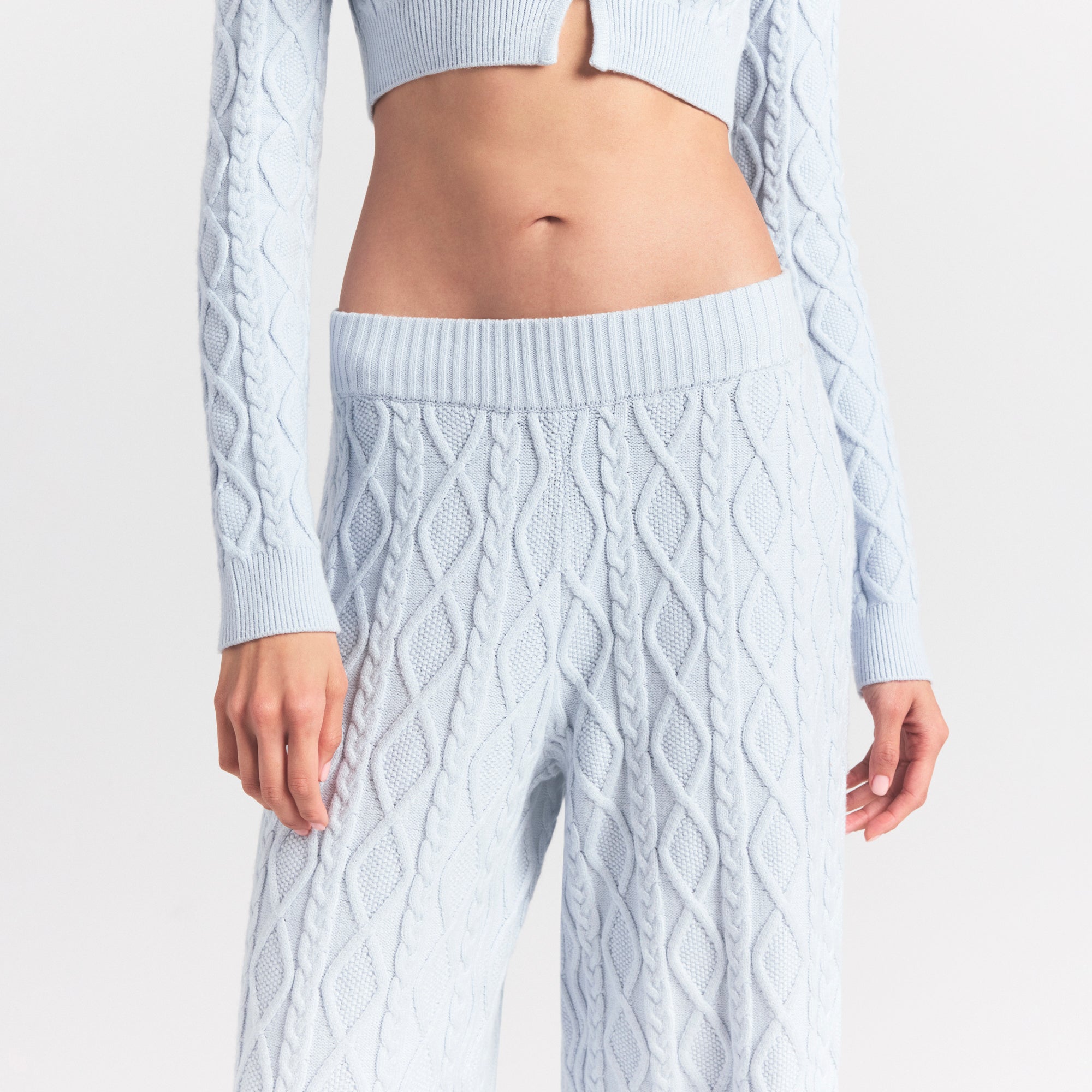 CABLE KNIT STRAIGHT LEG PANT - Image 4