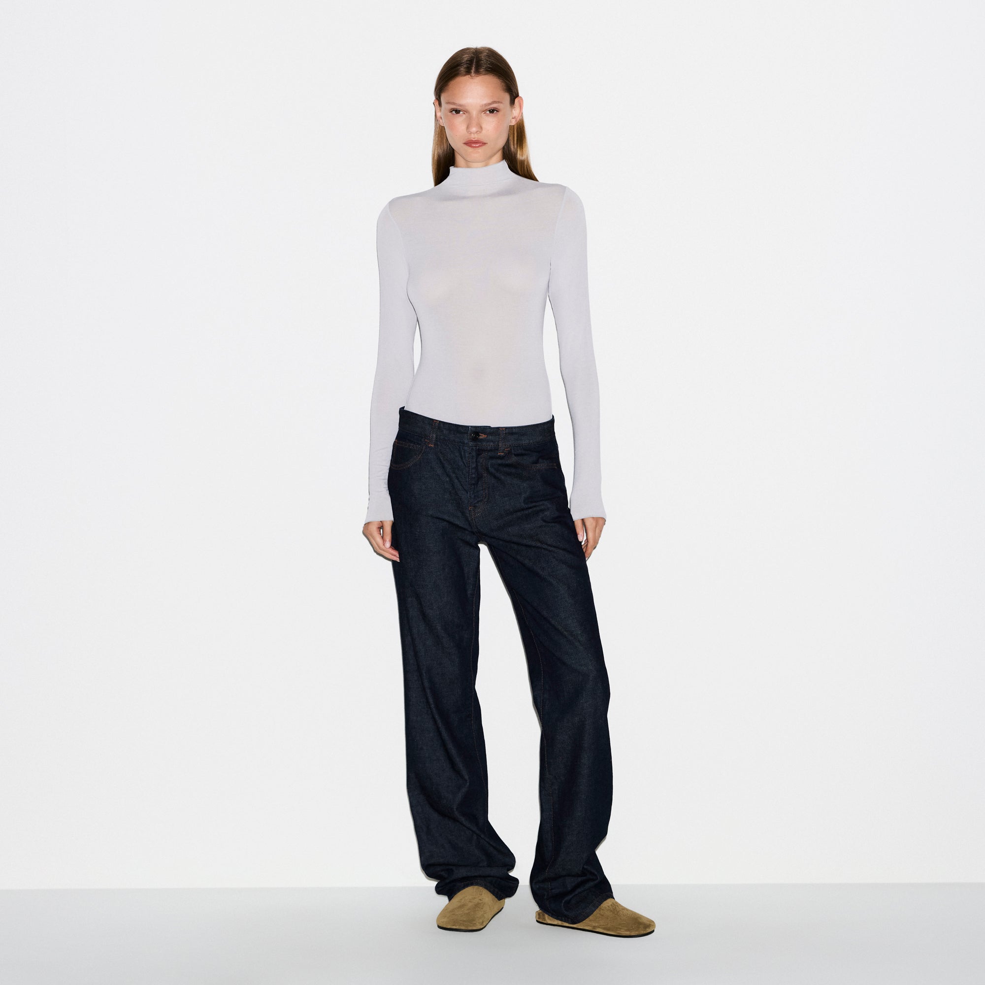 LONG SLEEVE TURTLENECK BODYSUIT - Image 5