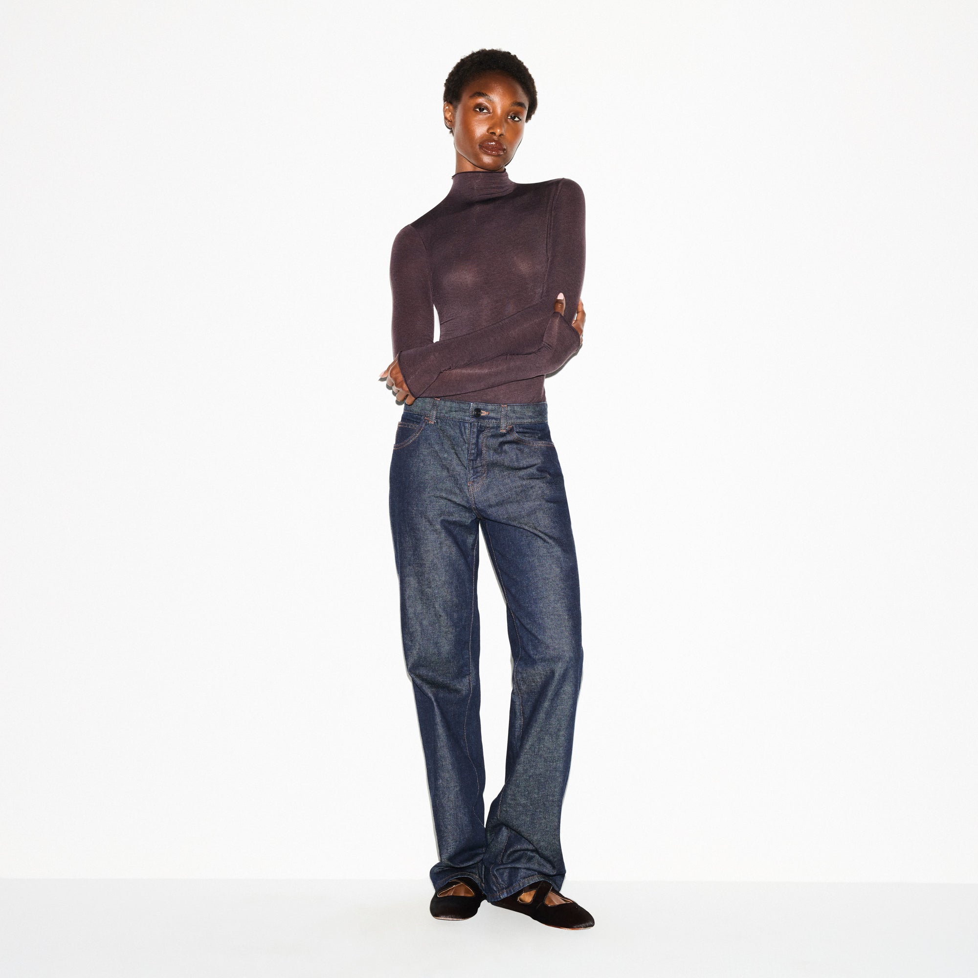 LONG SLEEVE TURTLENECK BODYSUIT - Image 4