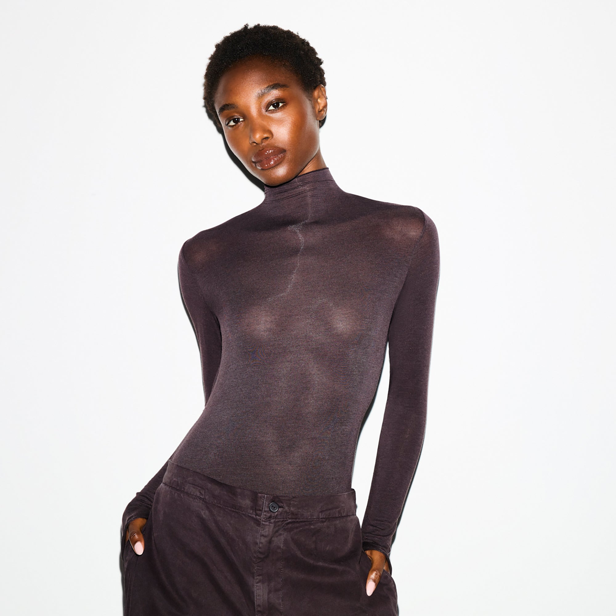 LONG SLEEVE TURTLENECK BODYSUIT - Image 2