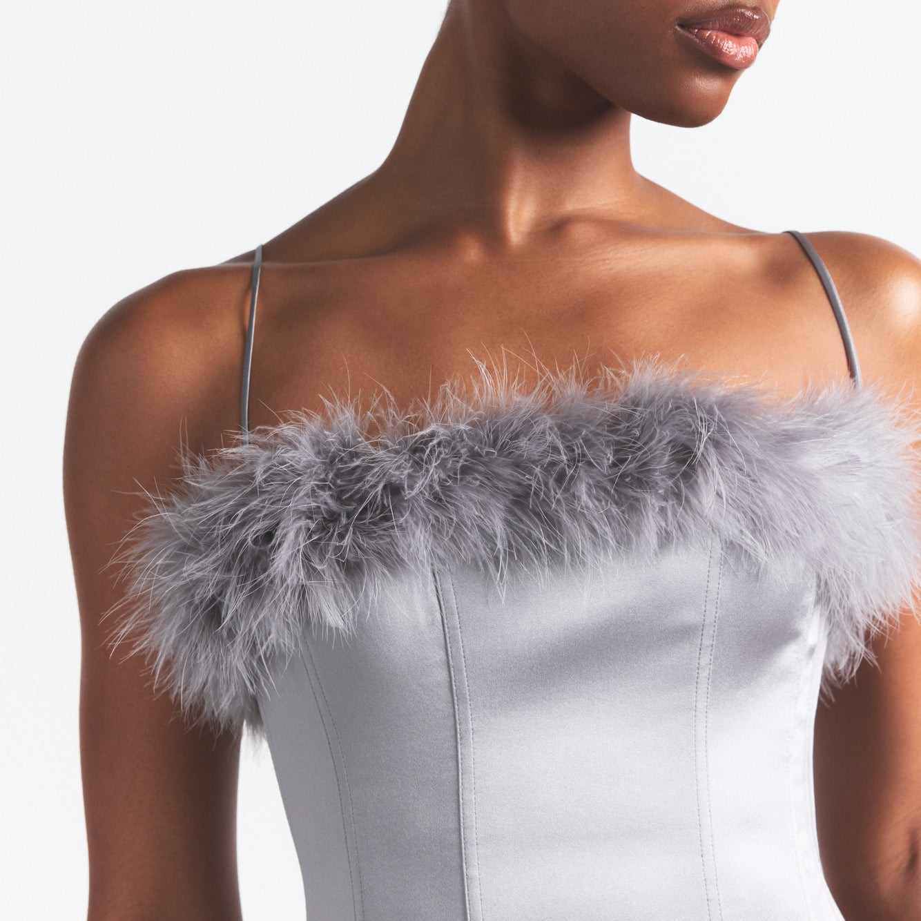 FEATHER TRIM CORSET - Image 2