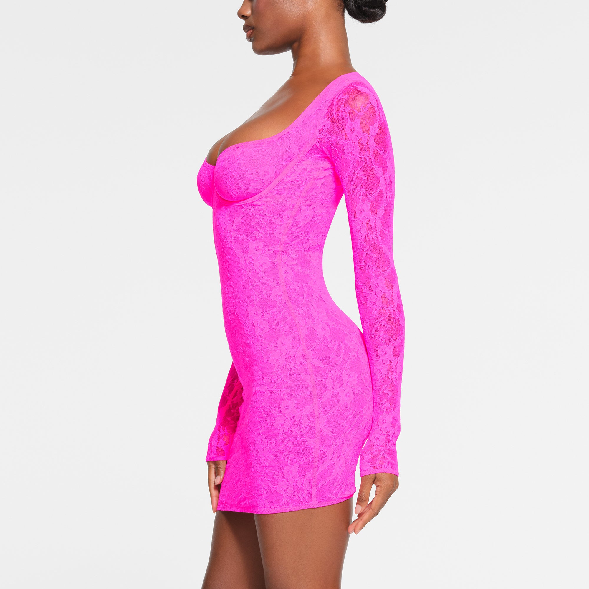LINED LONG SLEEVE UNDERWIRE DRESS - Image 2