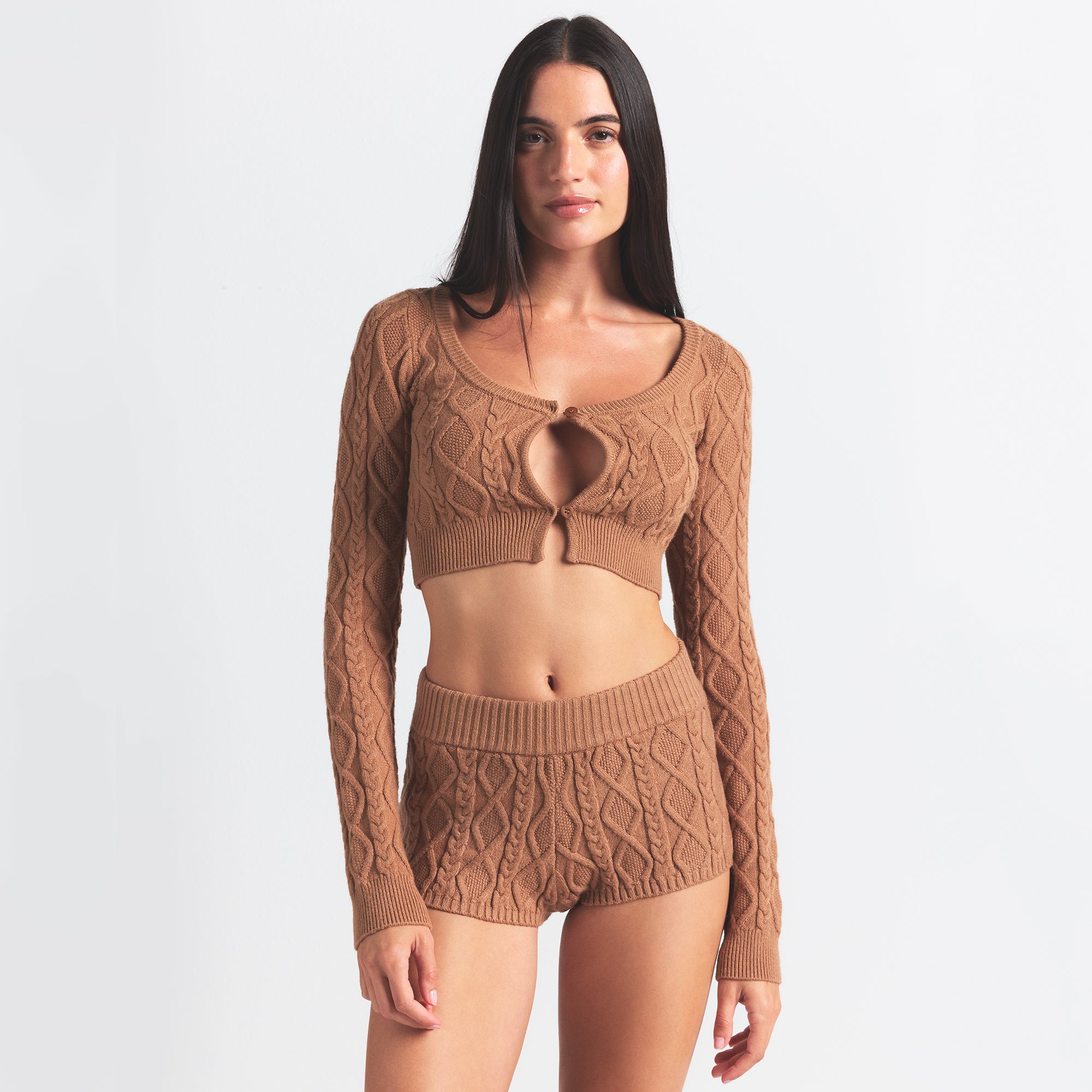 CABLEKNIT CROPPED CARDIGAN - Image 3