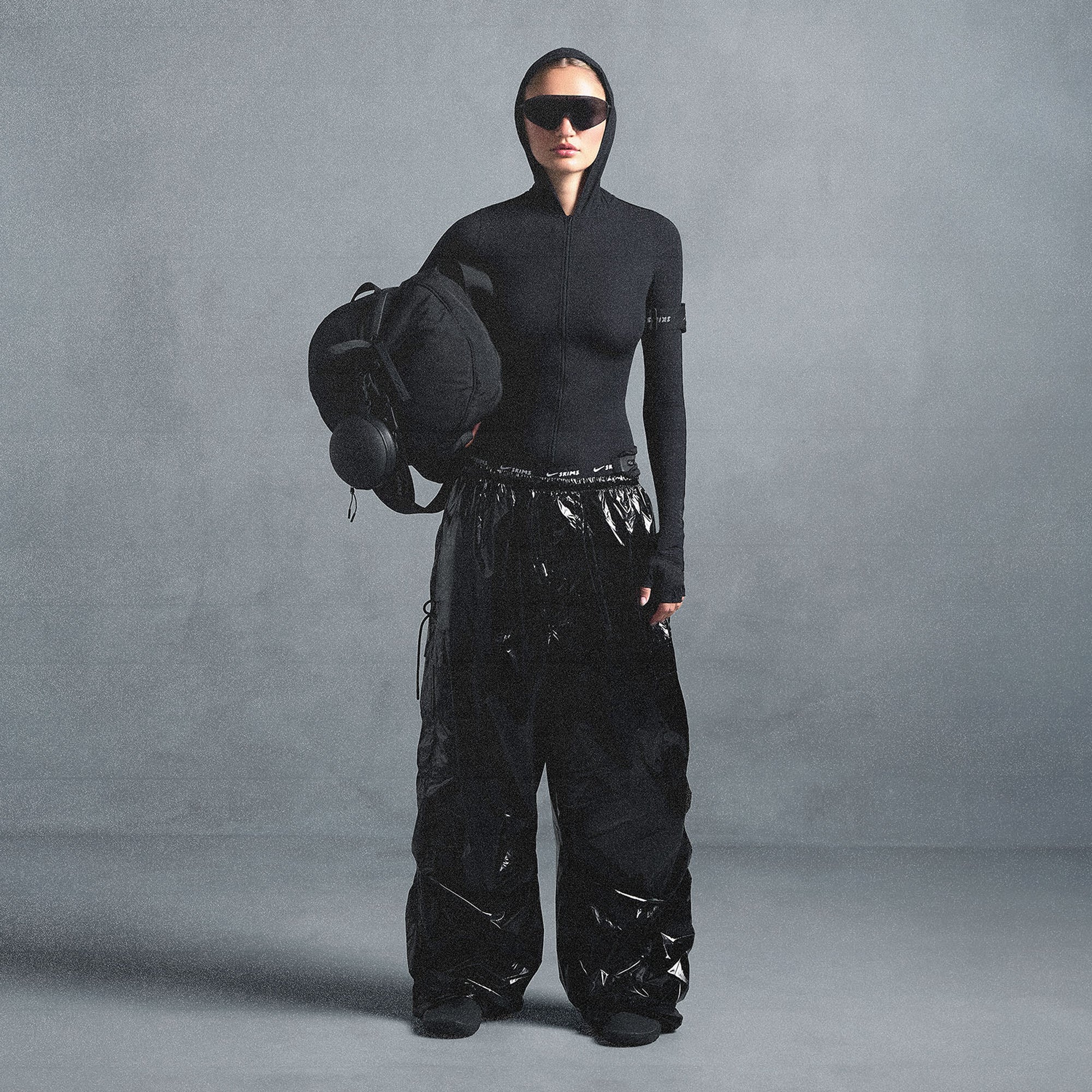 SHINY NYLON CARGO PANT - Image 5