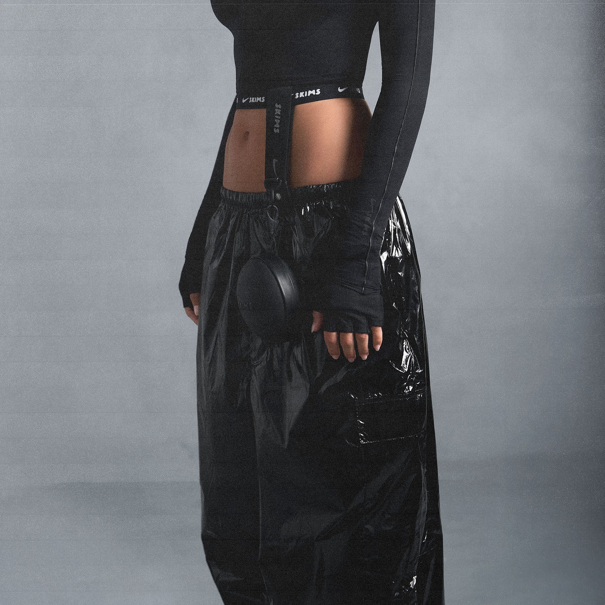 SHINY NYLON CARGO PANT - Image 6