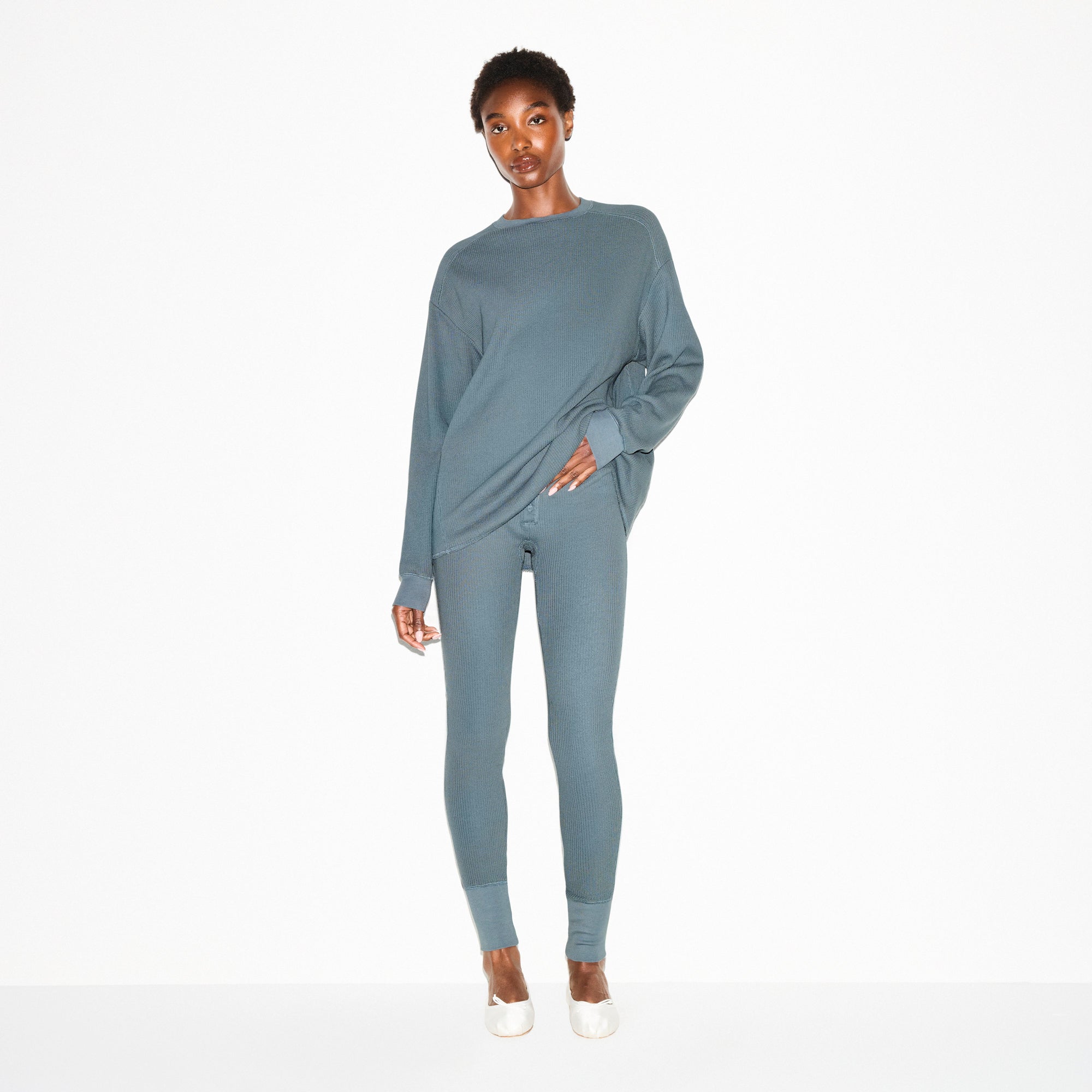 BUTTON FRONT LEGGING