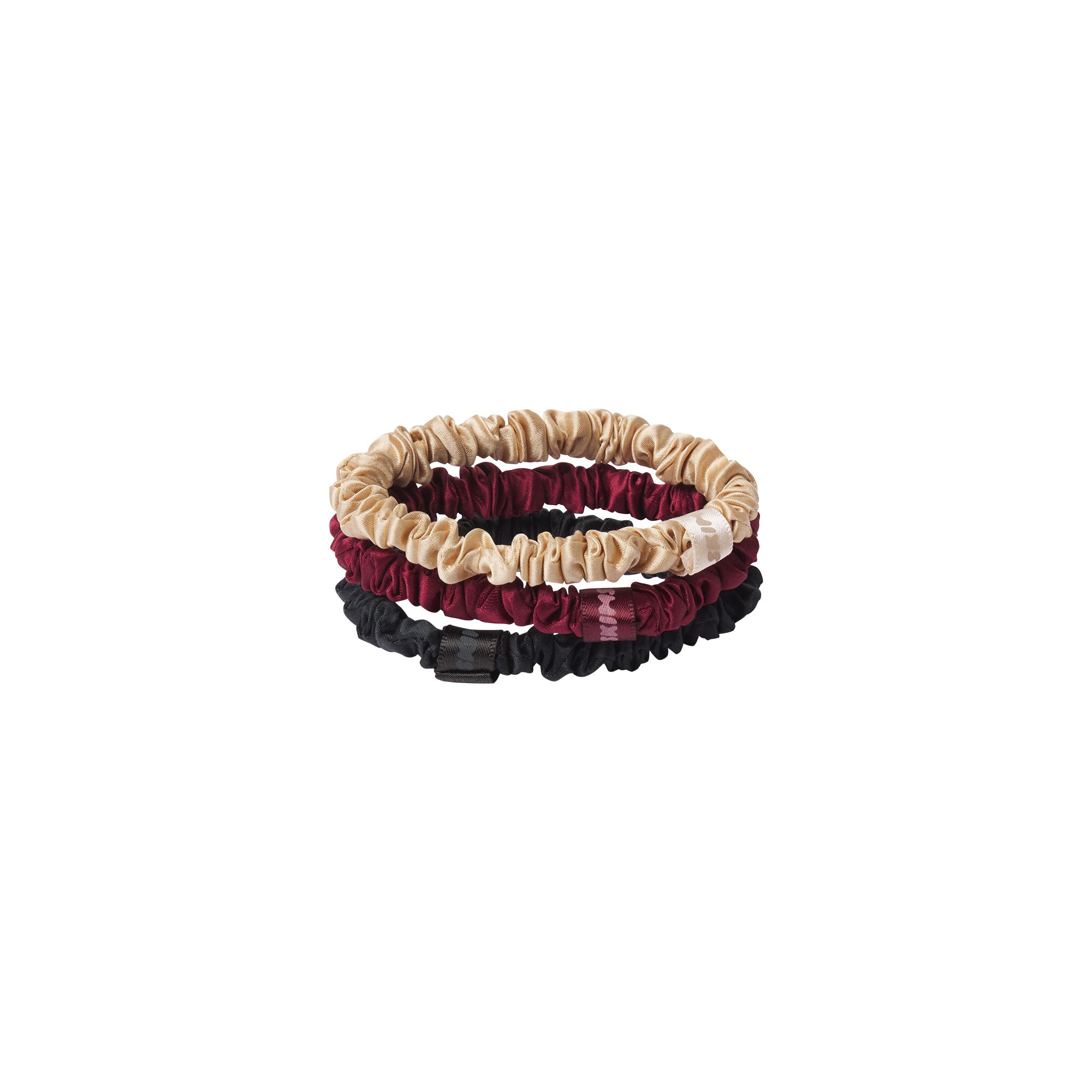 PURE SILK SKINNY SCRUNCHIE 3-PACK - Image 2
