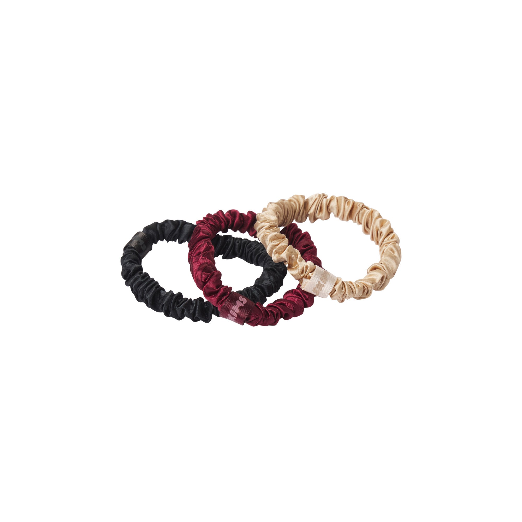 PURE SILK SKINNY SCRUNCHIE 3-PACK - Image 3