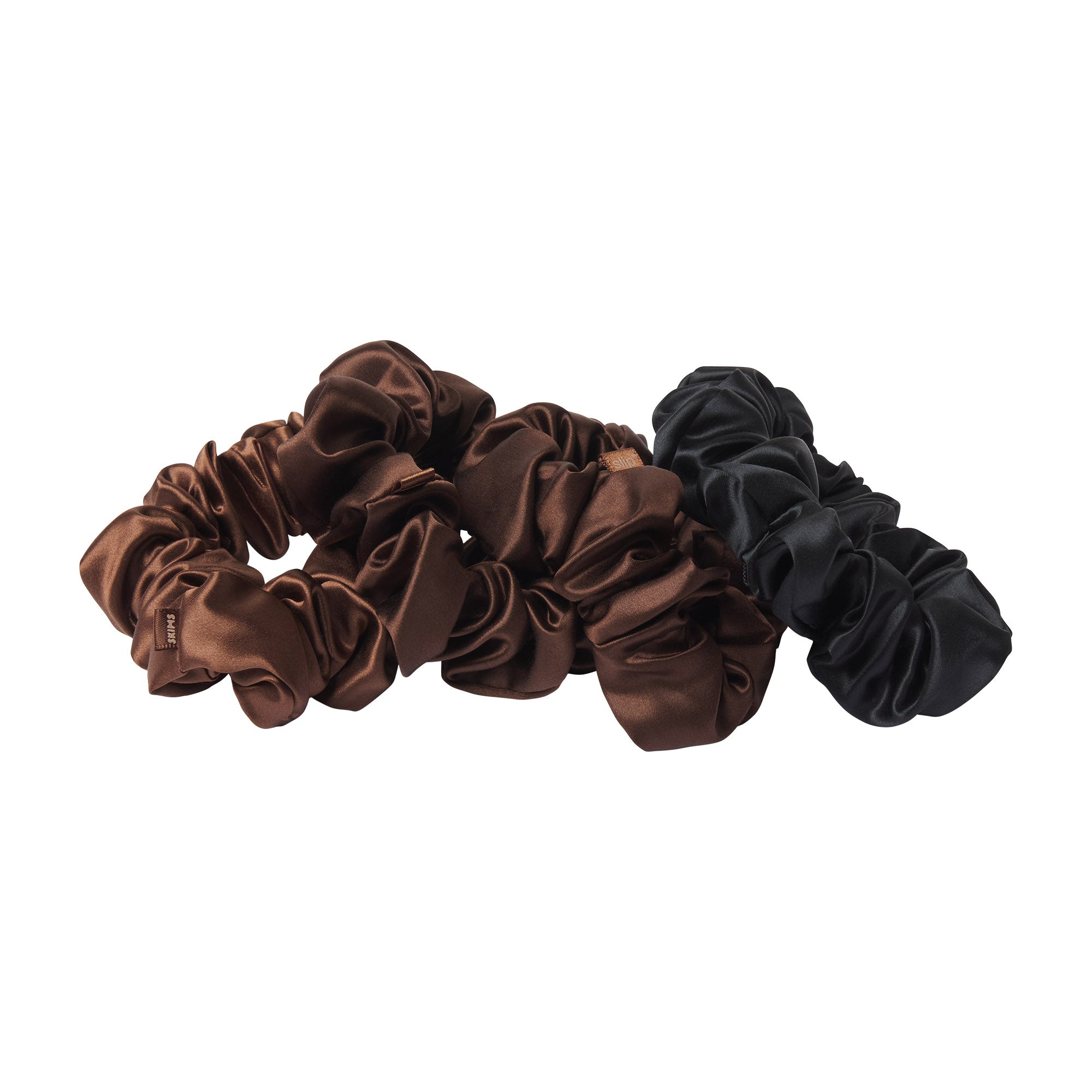 PURE SILK LARGE SCRUNCHIES 4-PACK - Image 3