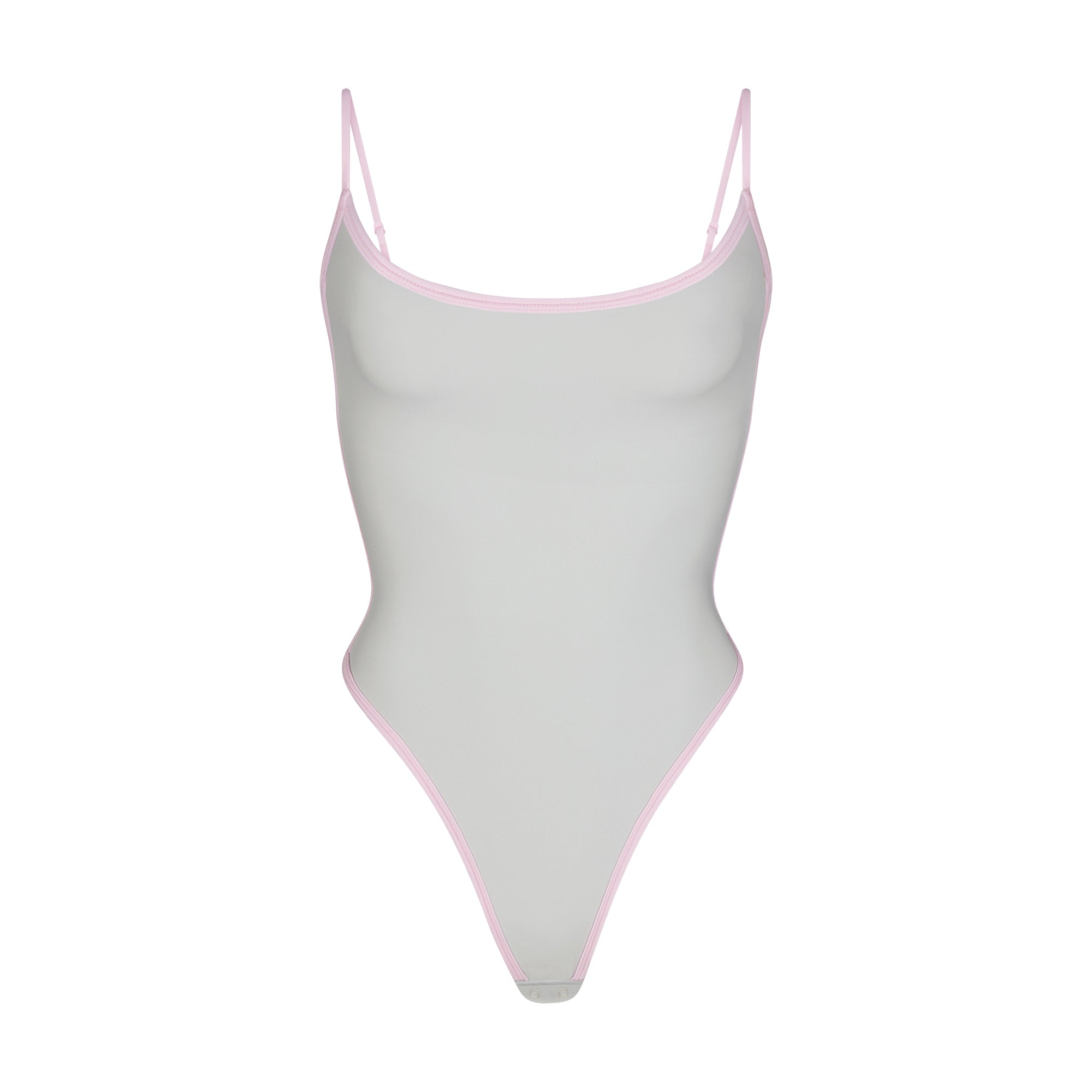 CONTRAST TRIM SCOOP NECK BODYSUIT - Image 5