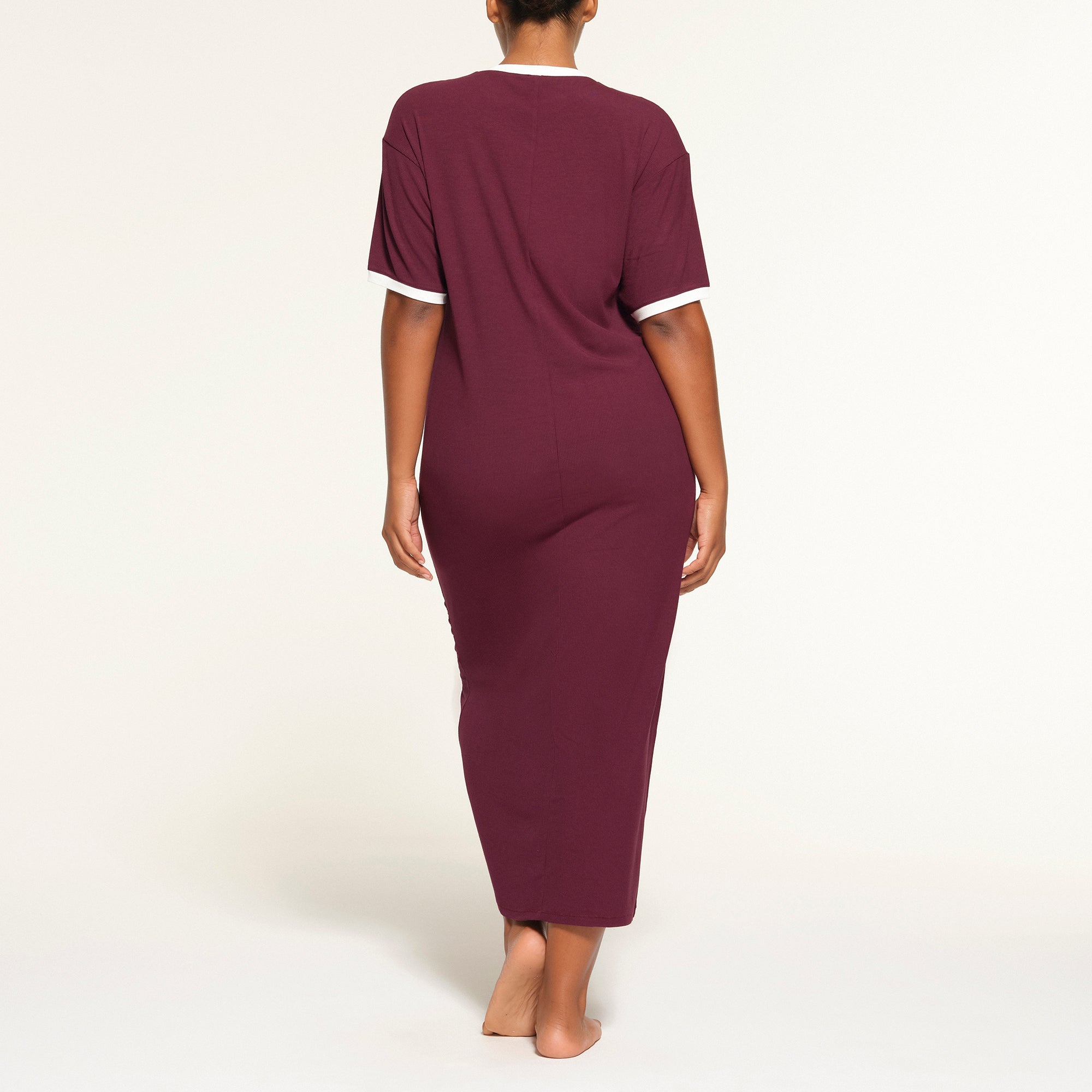 RINGER T-SHIRT LONG DRESS - Image 3