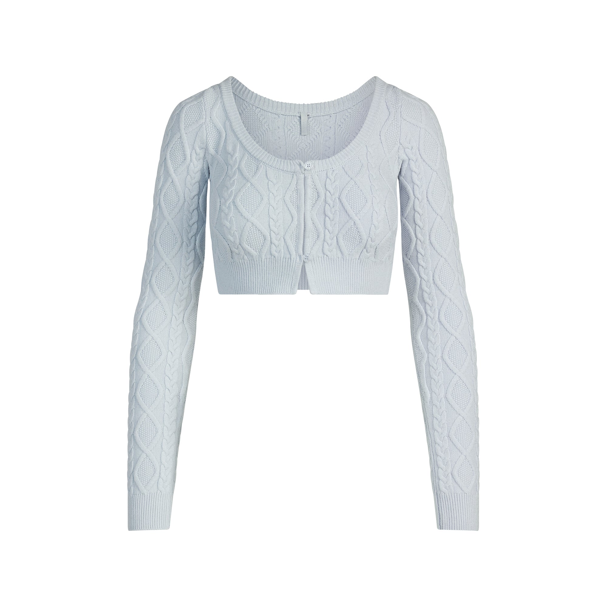 CABLE KNIT CROPPED CARDIGAN - Image 6