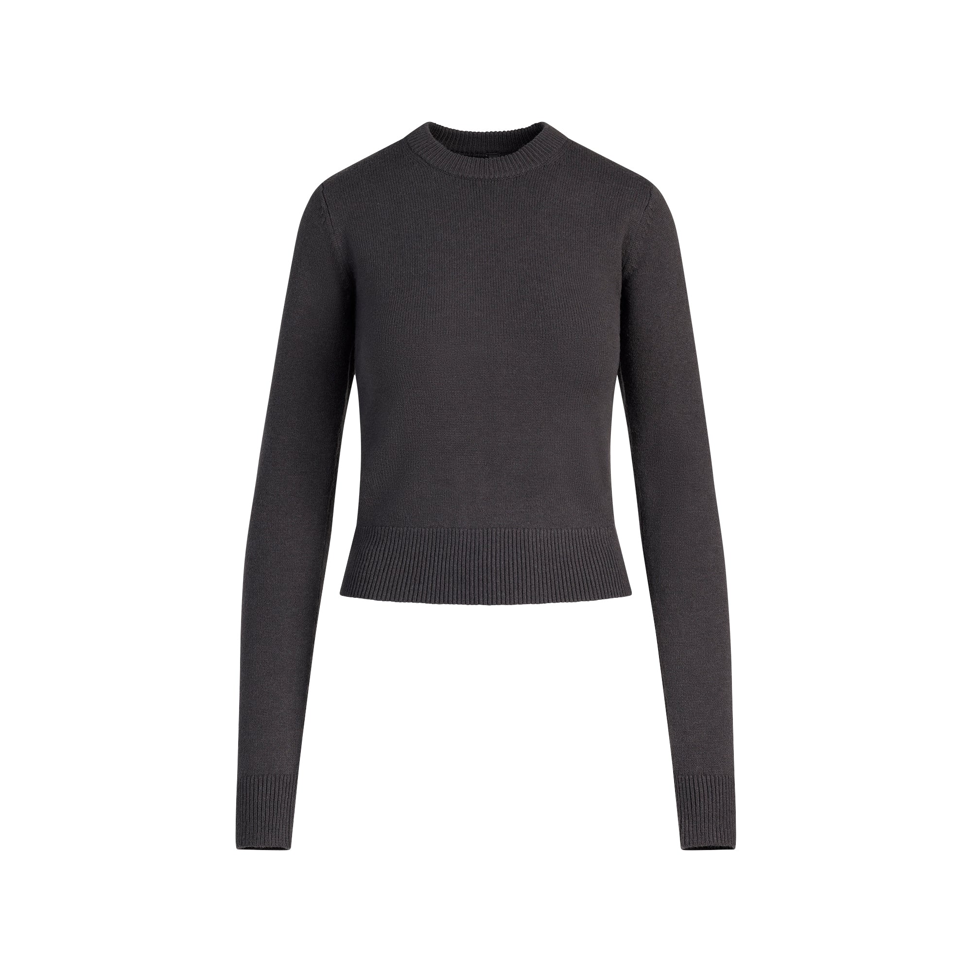 RIBBED LONG SLEEVE FITTED CREW NECK - Image 7