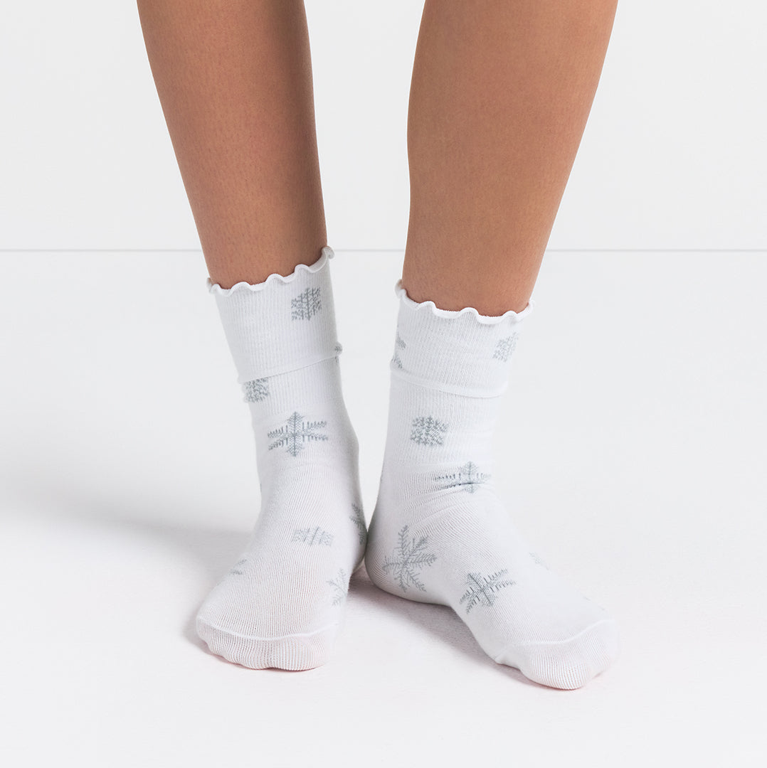 LETTUCE EDGE QUARTER CREW SOCK