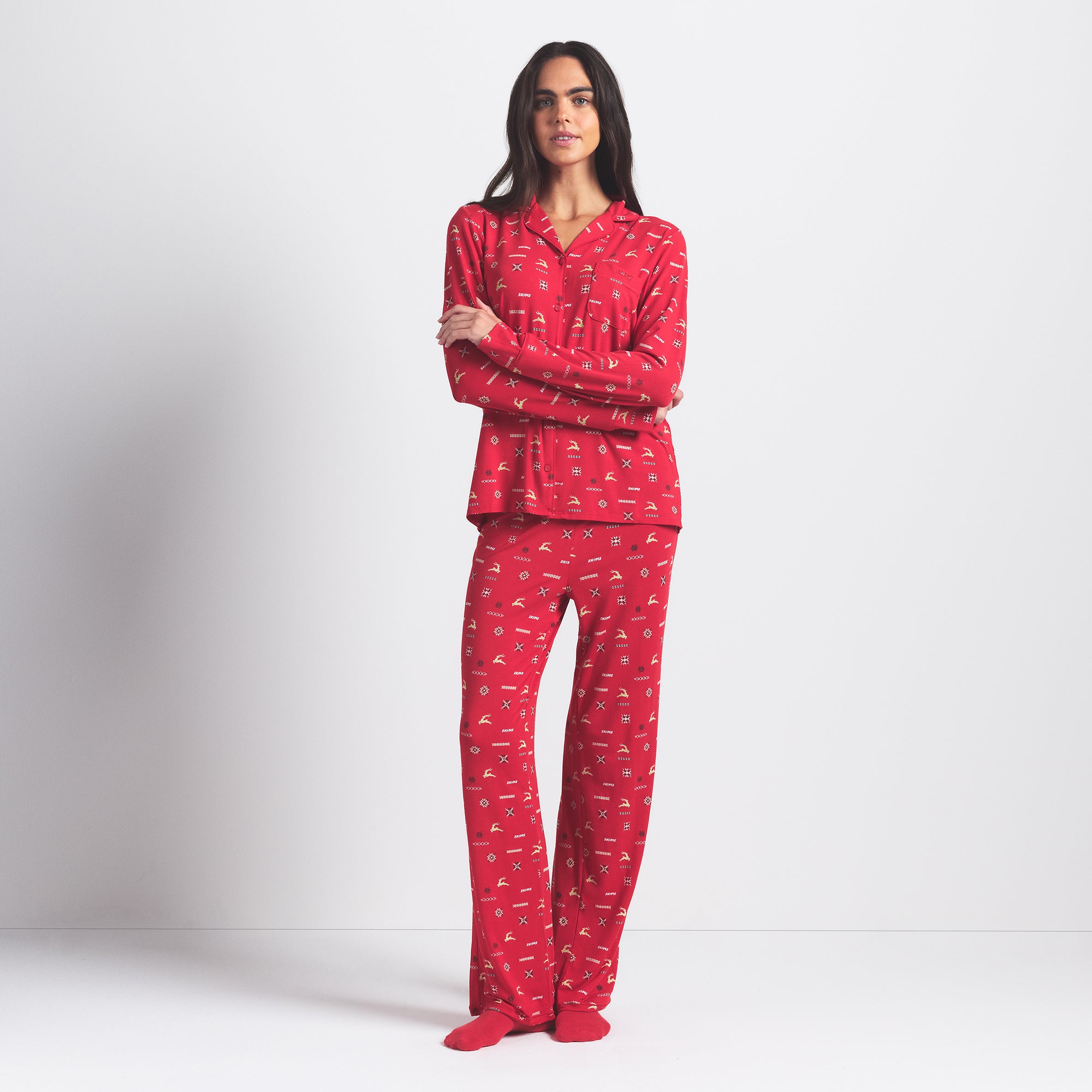 LONG SLEEVE BUTTON UP SET