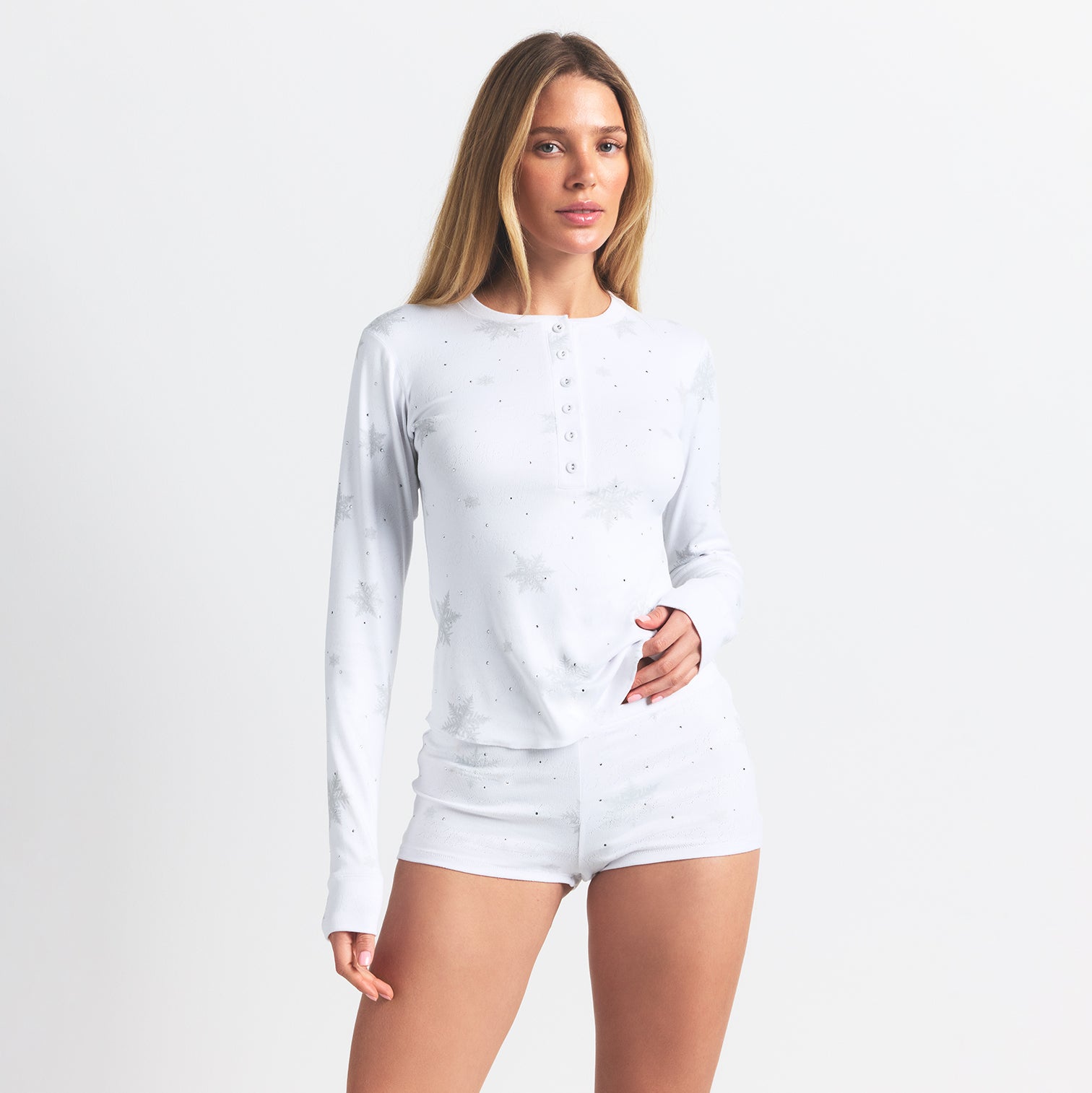 RHINESTONE HENLEY SET - Image 2