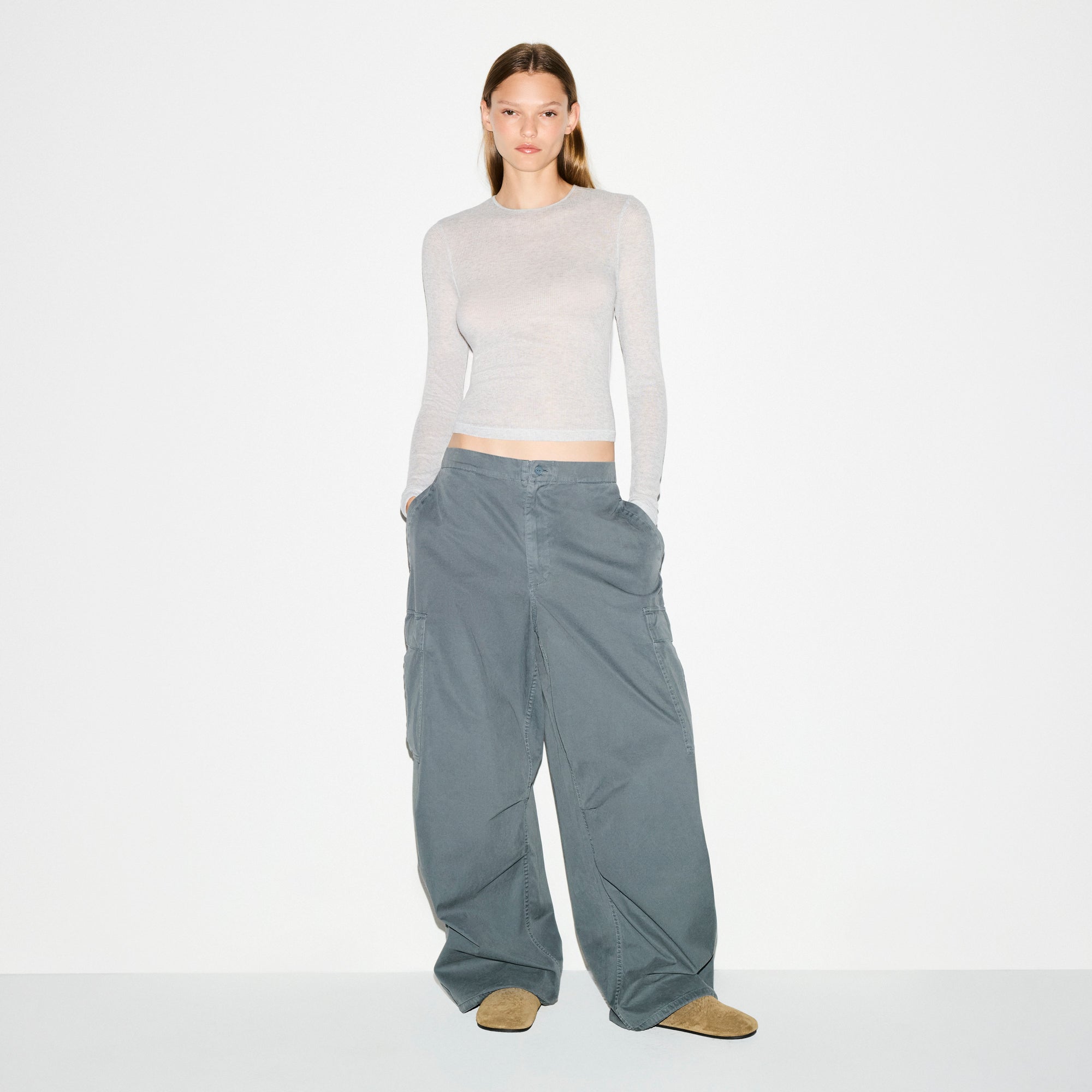 WOVEN OVERSIZED CARGO PANT - Image 2